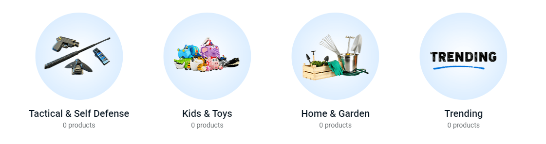 Select your niche and product categories with Stocked Stores